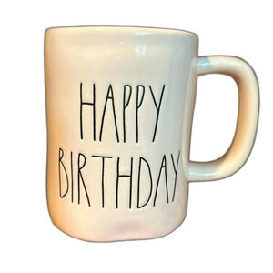 Rae‎ Dunn Ceramic Happy Birthday Mug